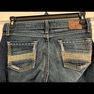 BKE Denim Stella Women’s Bootcut Jeans with Sequins Size 28X35.5”